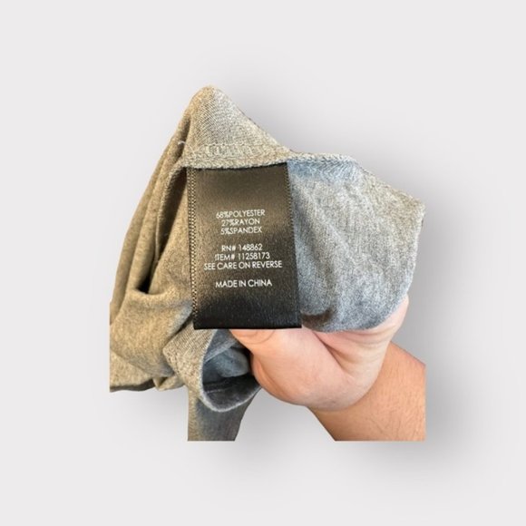 Women’s Torrid Heather Grey Midi Jersey Trapeze Dress 2 - Picture 12 of 12